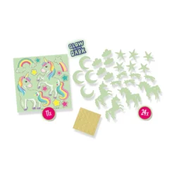 Glow In The Dark Tak- Och Väggdekaler Unicorns