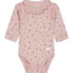 GOTS Bing Blommig Omlottbody Dusty Rose