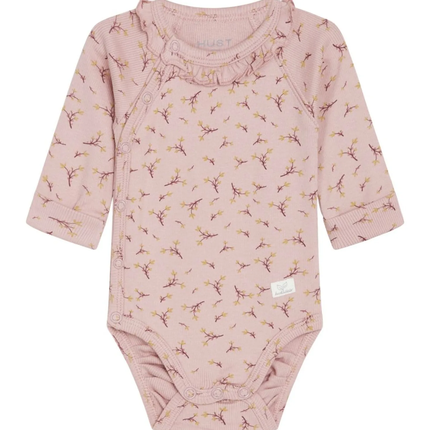 GOTS Bing Blommig Omlottbody Dusty Rose