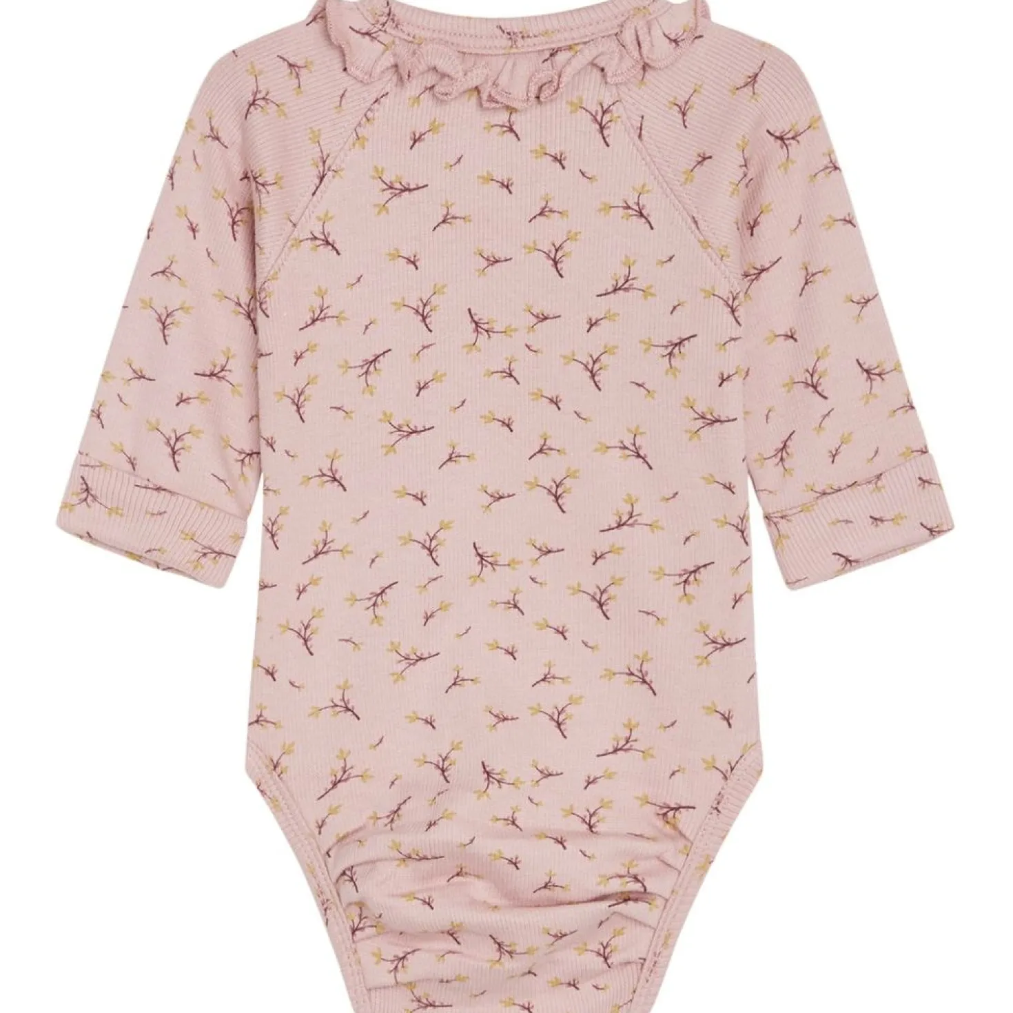 GOTS Bing Blommig Omlottbody Dusty Rose