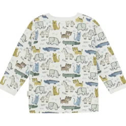 GOTS Långärmad T-shirt Aop Marshmallow White