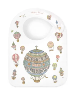 GOTS Satinhaklapp Hot Air Ballons
