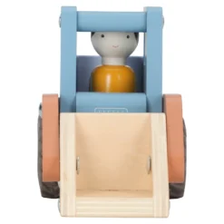 Grävmaskin Med Träfigur Blue