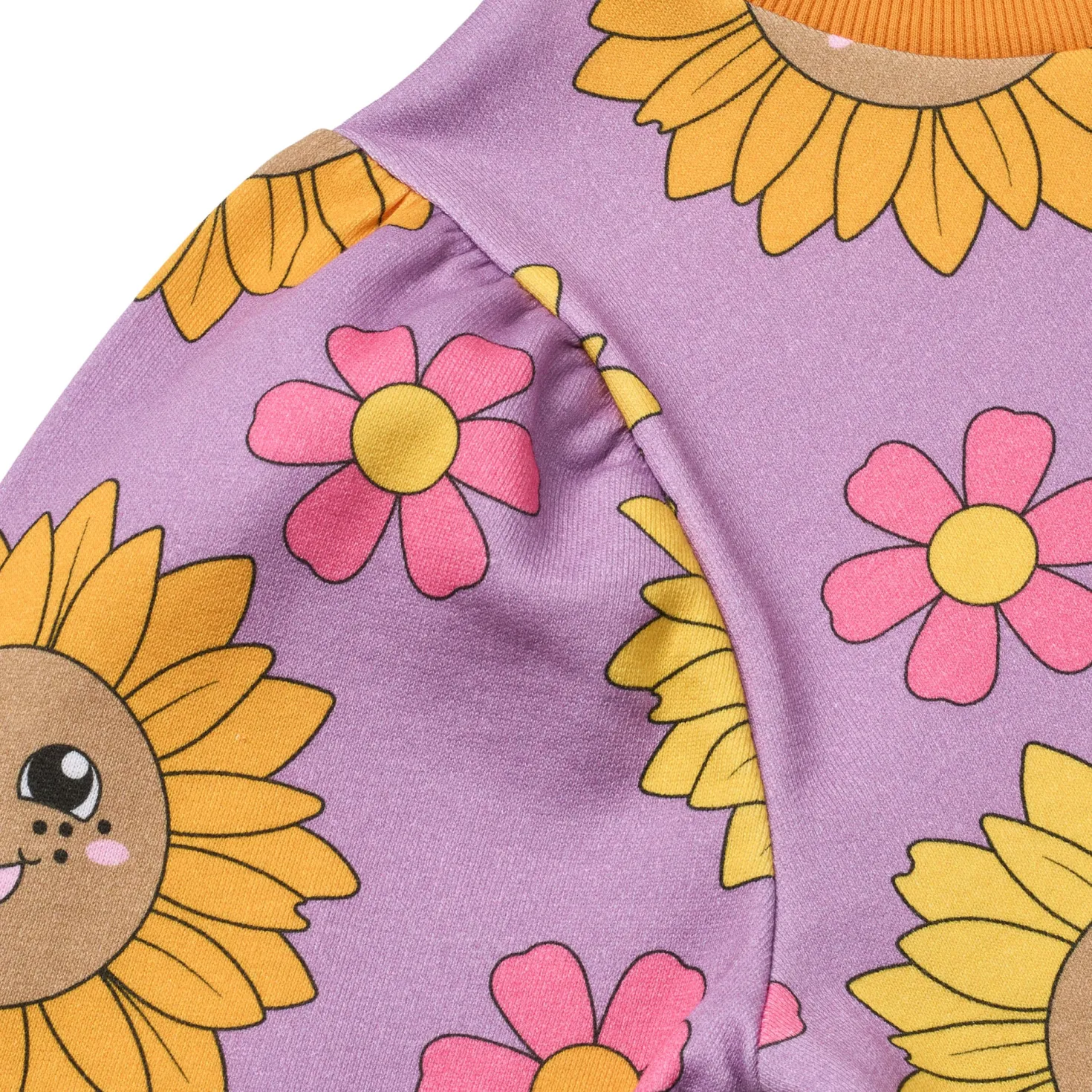 Hidden With Sunflowers Sweatshirt Purple Iris