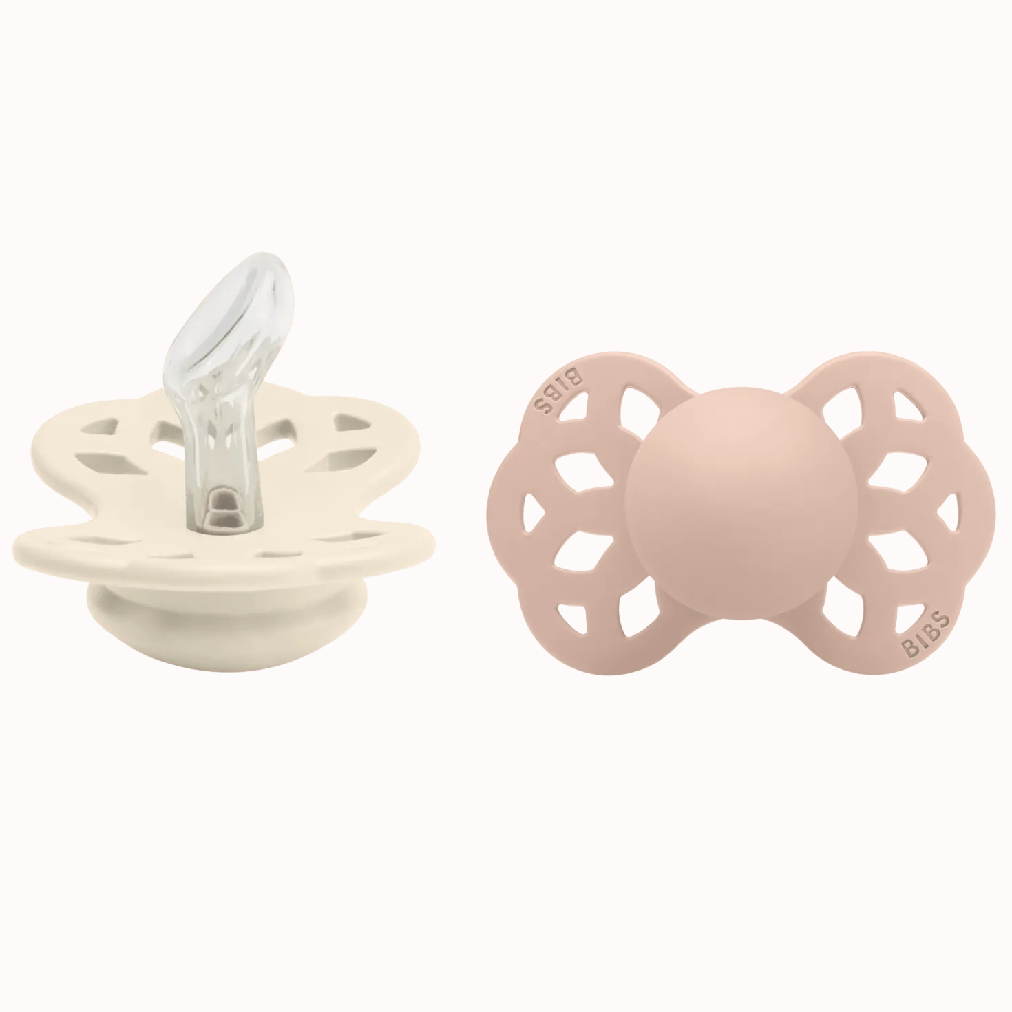 Infinity 2-pack Anatomiska Silikonnappar Ivory Blush
