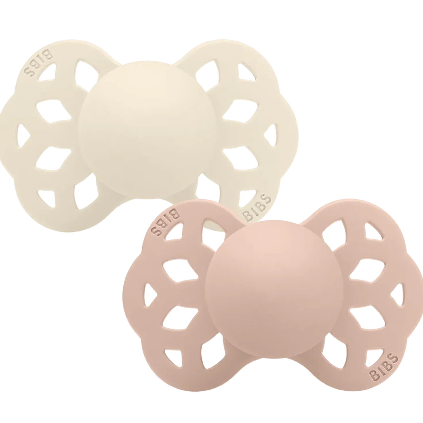 Infinity 2-pack Anatomiska Silikonnappar Ivory Blush