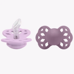 Infinity 2-pack Anatomiska Silikonnappar Violet Sky Mauve