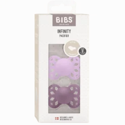 Infinity 2-pack Anatomiska Silikonnappar Violet Sky Mauve