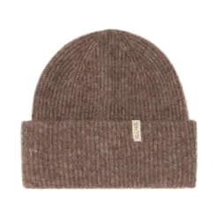 Jasna Beanie I Ull Brown Melange