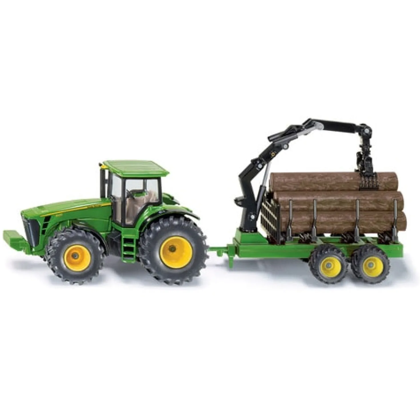 John Deere 8430 Med Skogsbrukssläpvagn Green