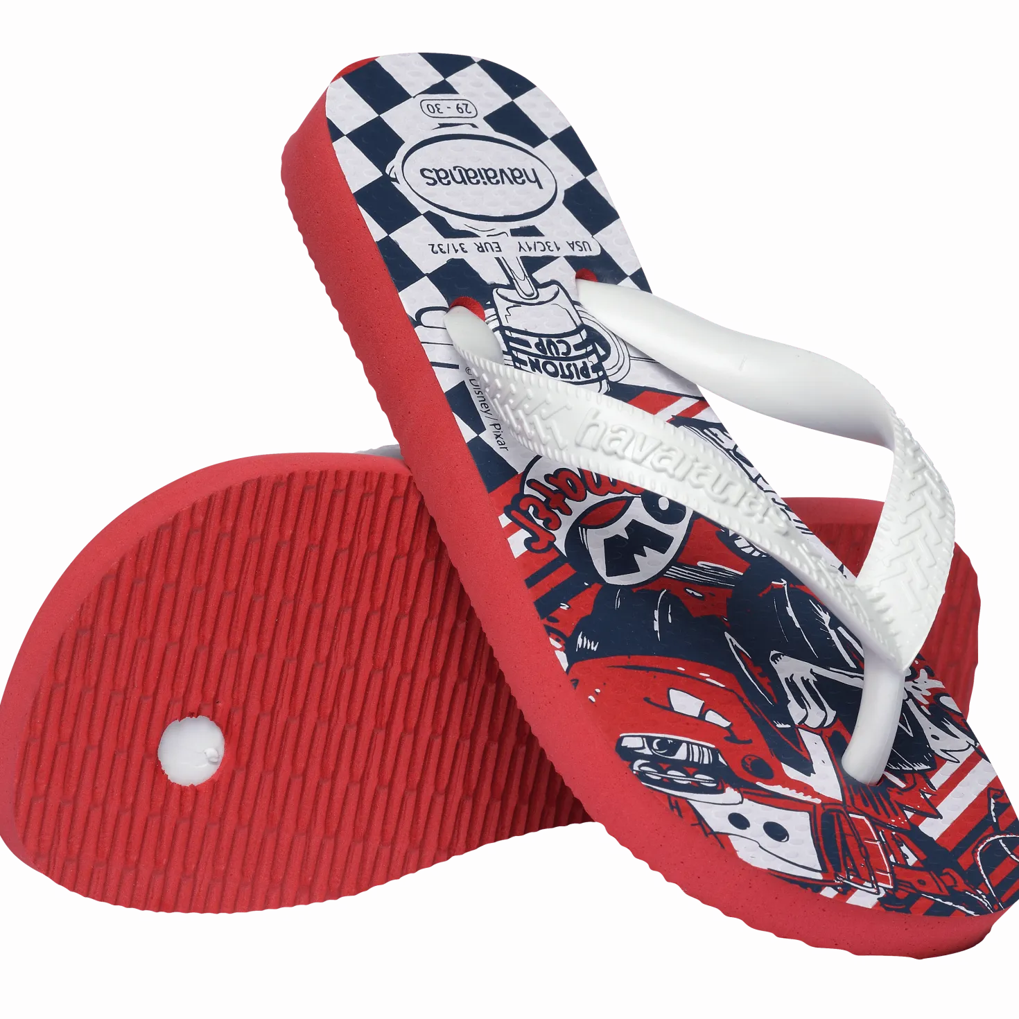 Kids Disney Flip Flops Red