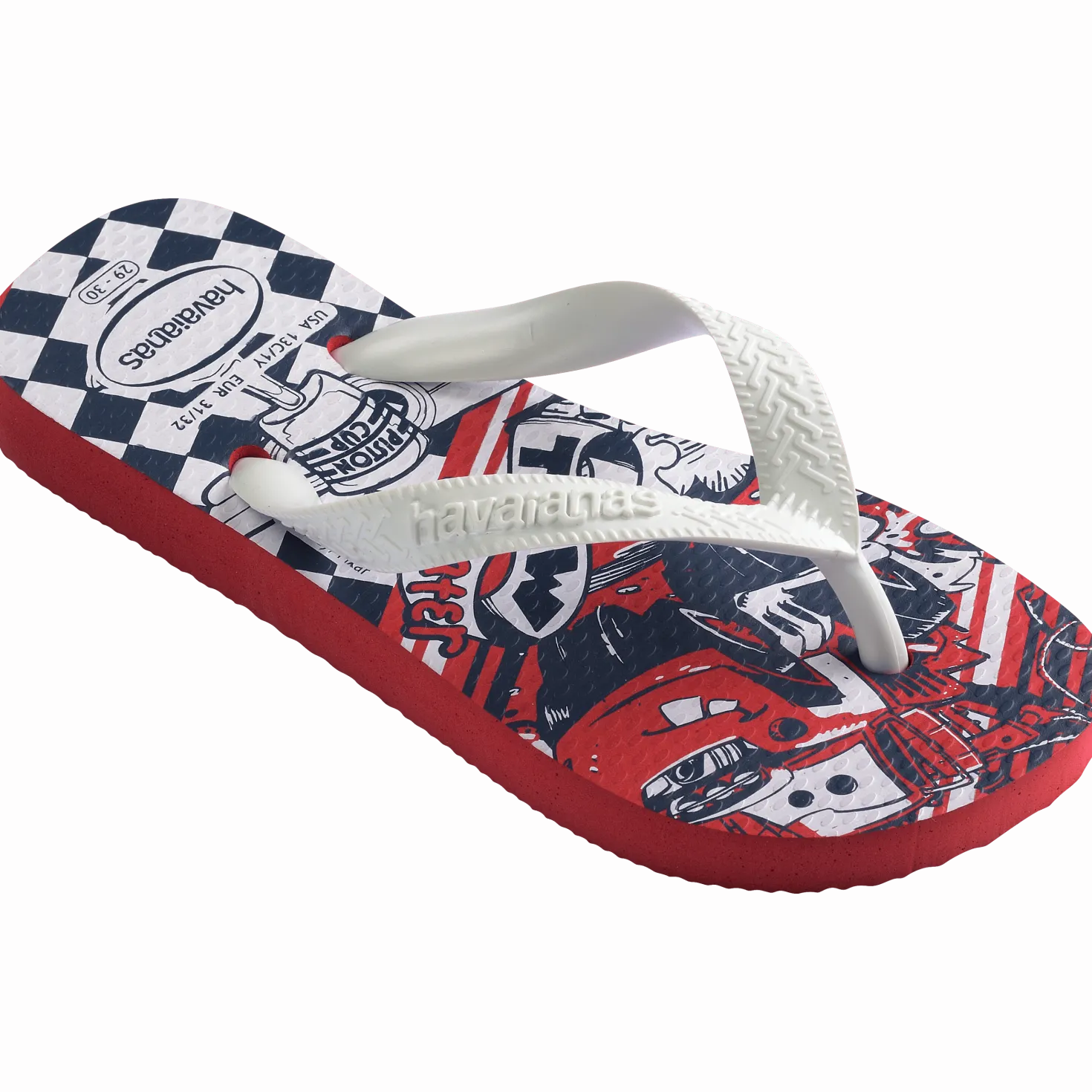 Kids Disney Flip Flops Red