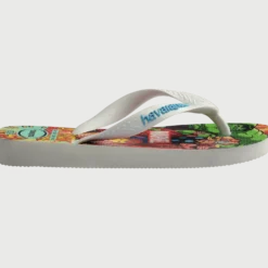 Kids Top Marvel II Flip Flops White Blue
