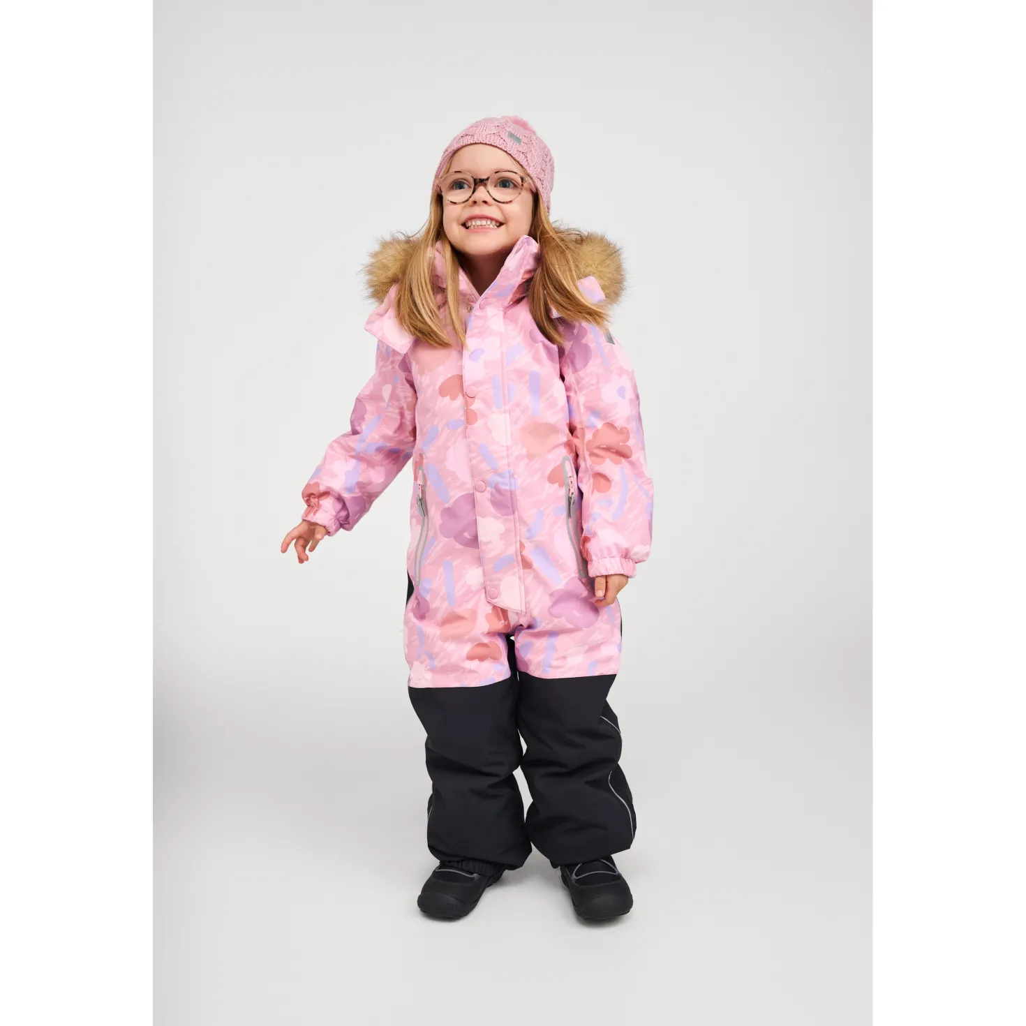 Kipina ReimaTec Vinteroverall Grey Pink