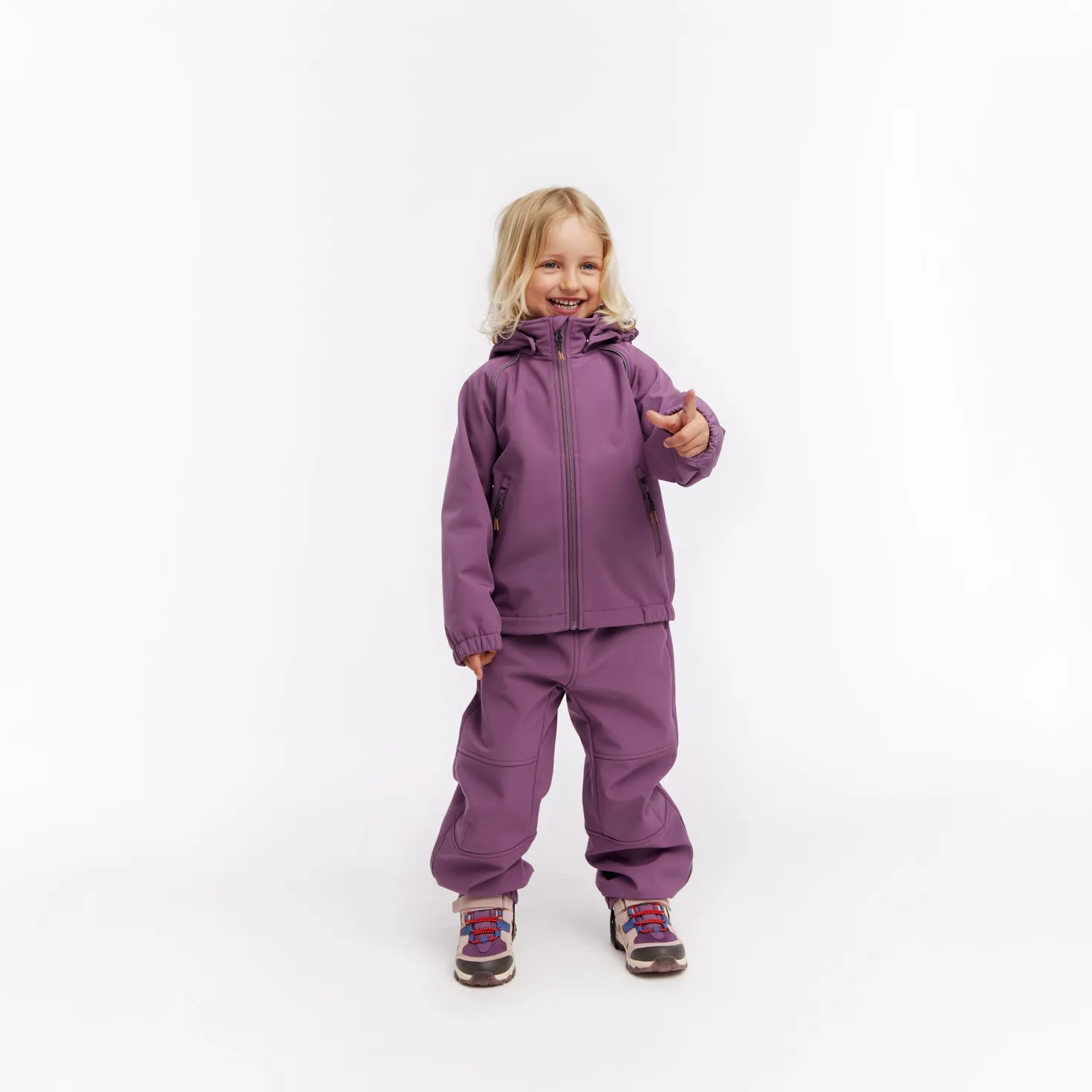 Landala Softshell Byxor Grape Purple
