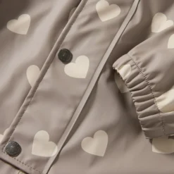Leeds Ofodrad Regnoverall Taupe Hearts