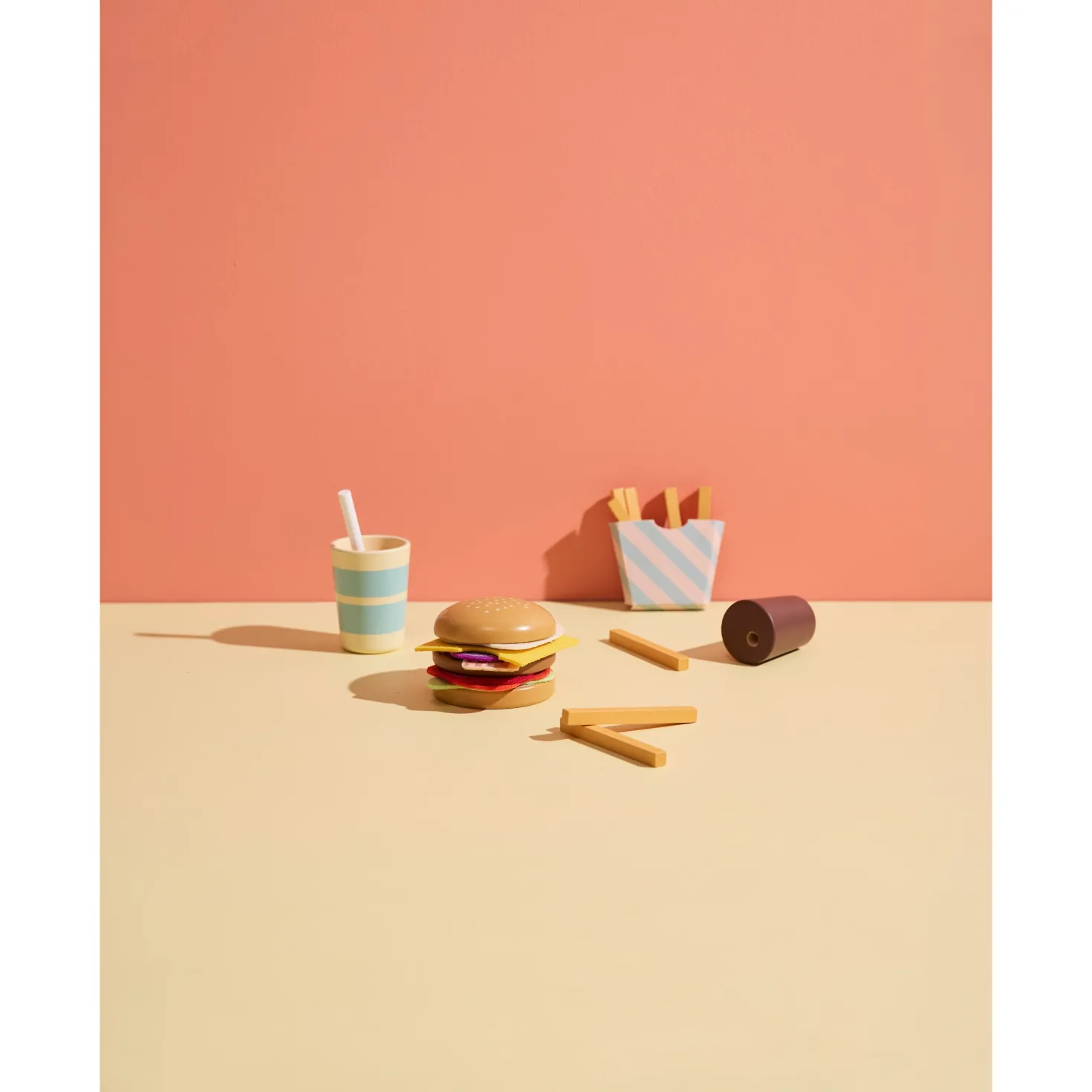Leksaksmat-set Med Hamburgare Multi