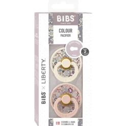 Liberty Colour Eloise 2-pack Runda Latexnappar Blush Mix