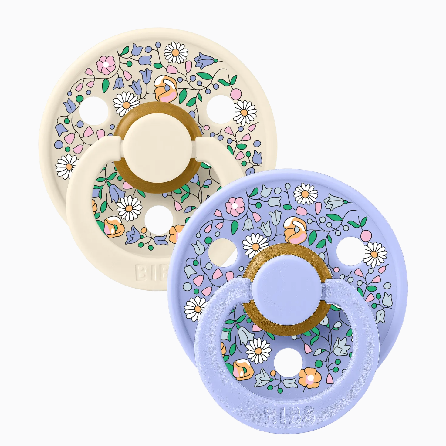 Liberty Colour 2-pack Runda Latexnappar Chloe Meadow Ivory Mix