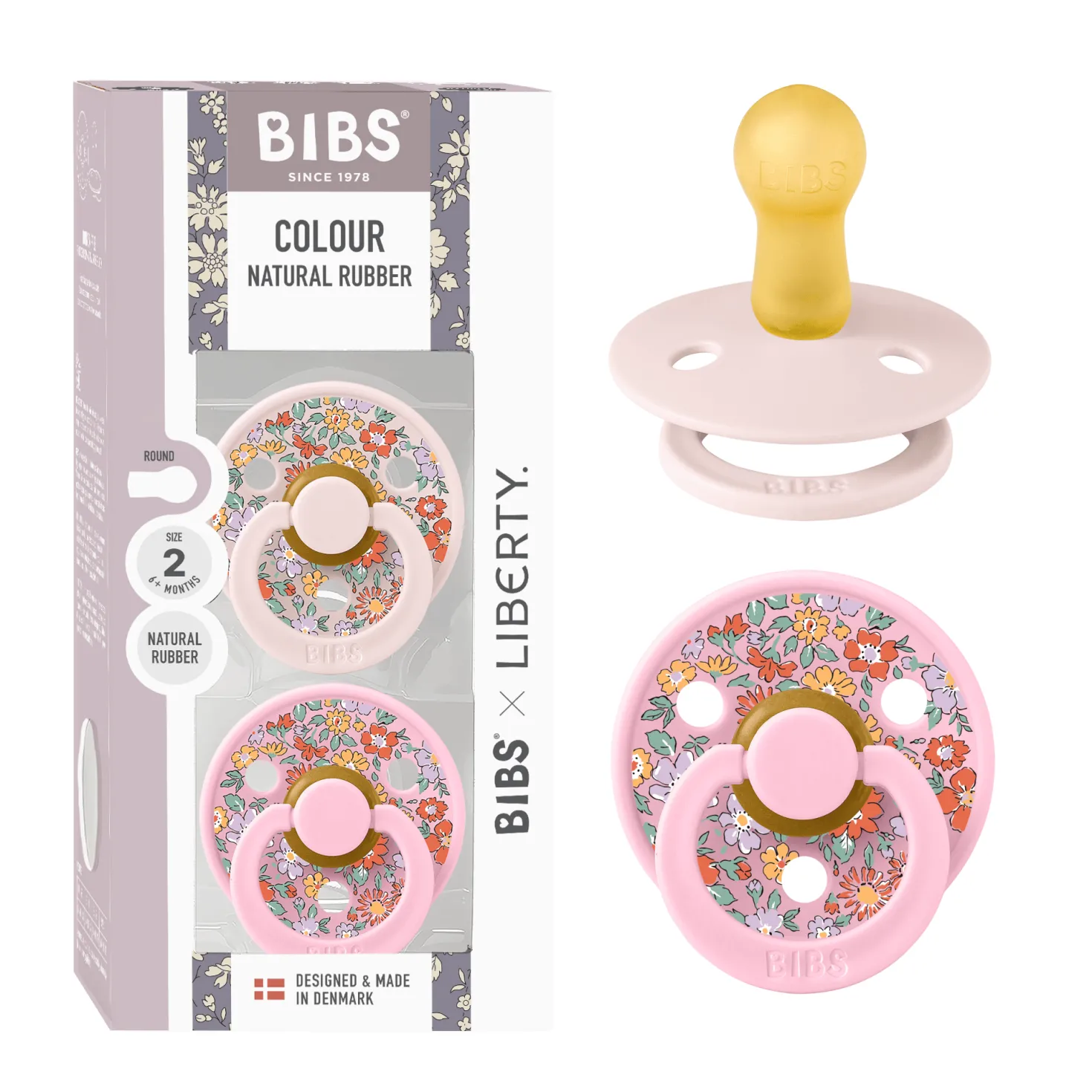 Liberty Colour 2-pack Runda Latexnappar Oscar Meadow Petal Mix