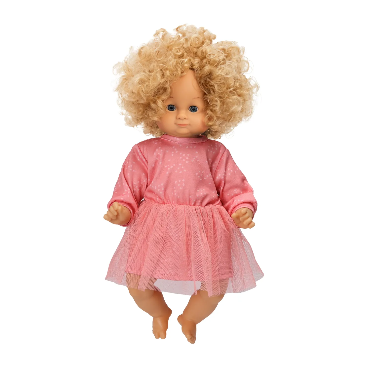 Lillan Docka Med Ljust Hår, 36 Cm Pink
