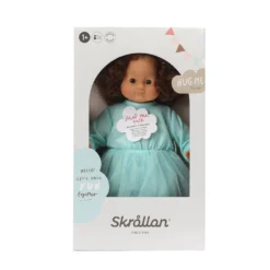 Lillan Docka Med Mörkt Hår, 36 Cm Green
