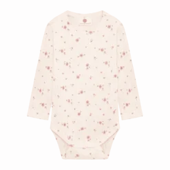 Långärmad Body Pearled Ivory