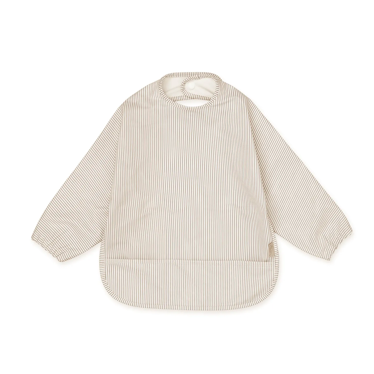 Långärmad Haklapp Classic Stripes Camel