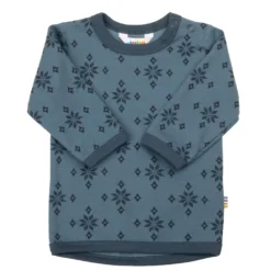 Långärmad Topp I Ull Blue