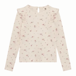 Långärmad T-shirt Pearled Ivory