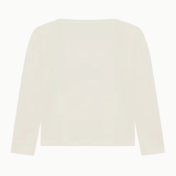 Långärmad T-shirt Pearled Ivory