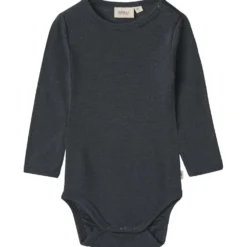 Långärmad ullbody Lucca Navy