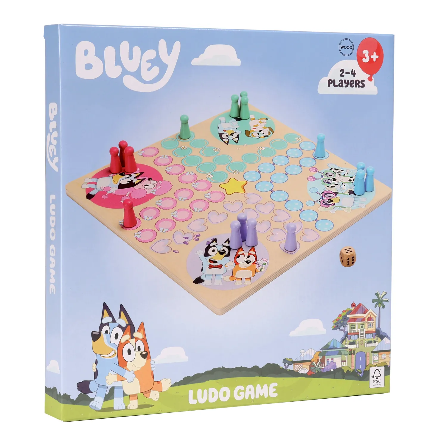 Ludo Brädspel För Barn Multicolor