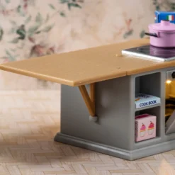 Lundby Spis + Kylskåp Set För Dockhus Grey