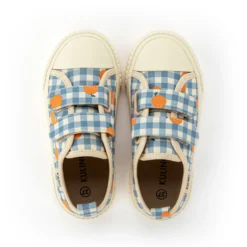 Madrid Canvas Sneakers Dove Blue Check