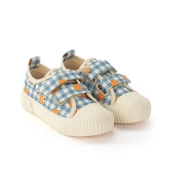Madrid Canvas Sneakers Dove Blue Check