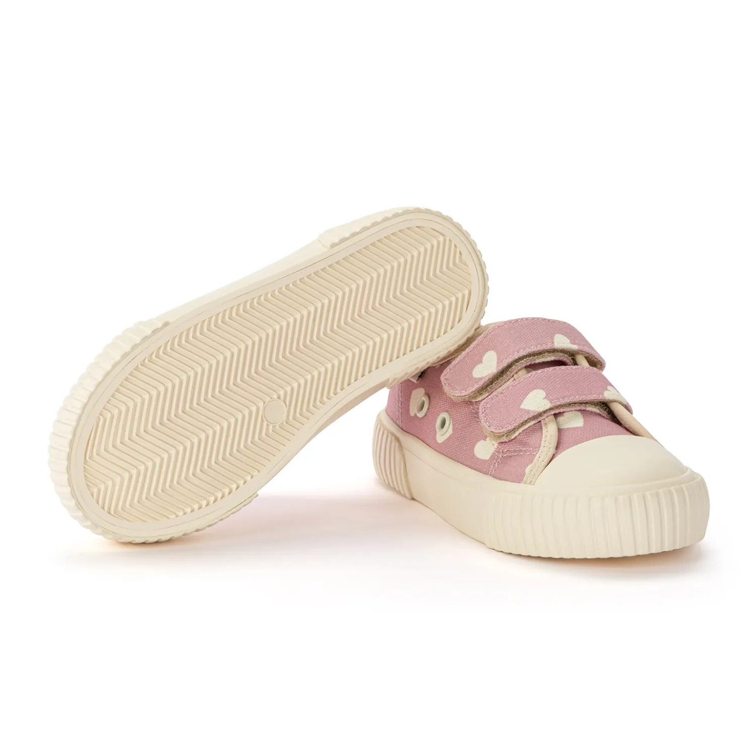 Madrid Canvas Sneakers Pink Hearts