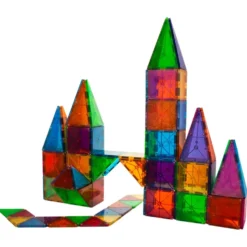 MAGNA-TILES Clear Colours 100 Pcs Clear Colours