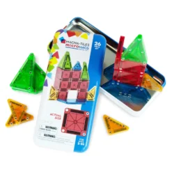 MAGNA-TILES MicroMAGS Travel Tin Case 26 Pcs Vit