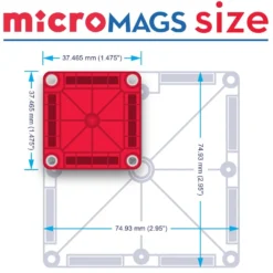 MAGNA-TILES MicroMAGS Travel Tin Case 26 Pcs Vit