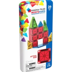 MAGNA-TILES MicroMAGS Travel Tin Case 26 Pcs Vit