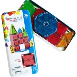 MAGNA-TILES MicroMAGS Travel Tin Case 26 Pcs Vit