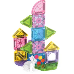 MAGNA-TILES Vårträdgården Reseset Med MicroMags 24 Delar Multi