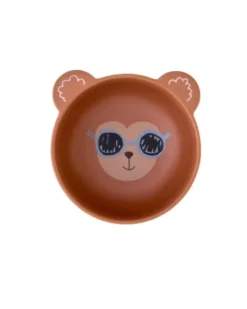Melamine Kids Bowl in Mat Finish with Monkey Print- 350 ml