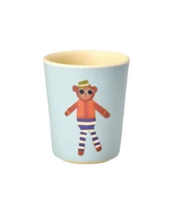 Melamine Kids Cup in Mat Finish with Monkey Print - 150 ml