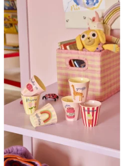 Melamine Kids Cup with ABC Print - Small - 6 Pack - 160 ml