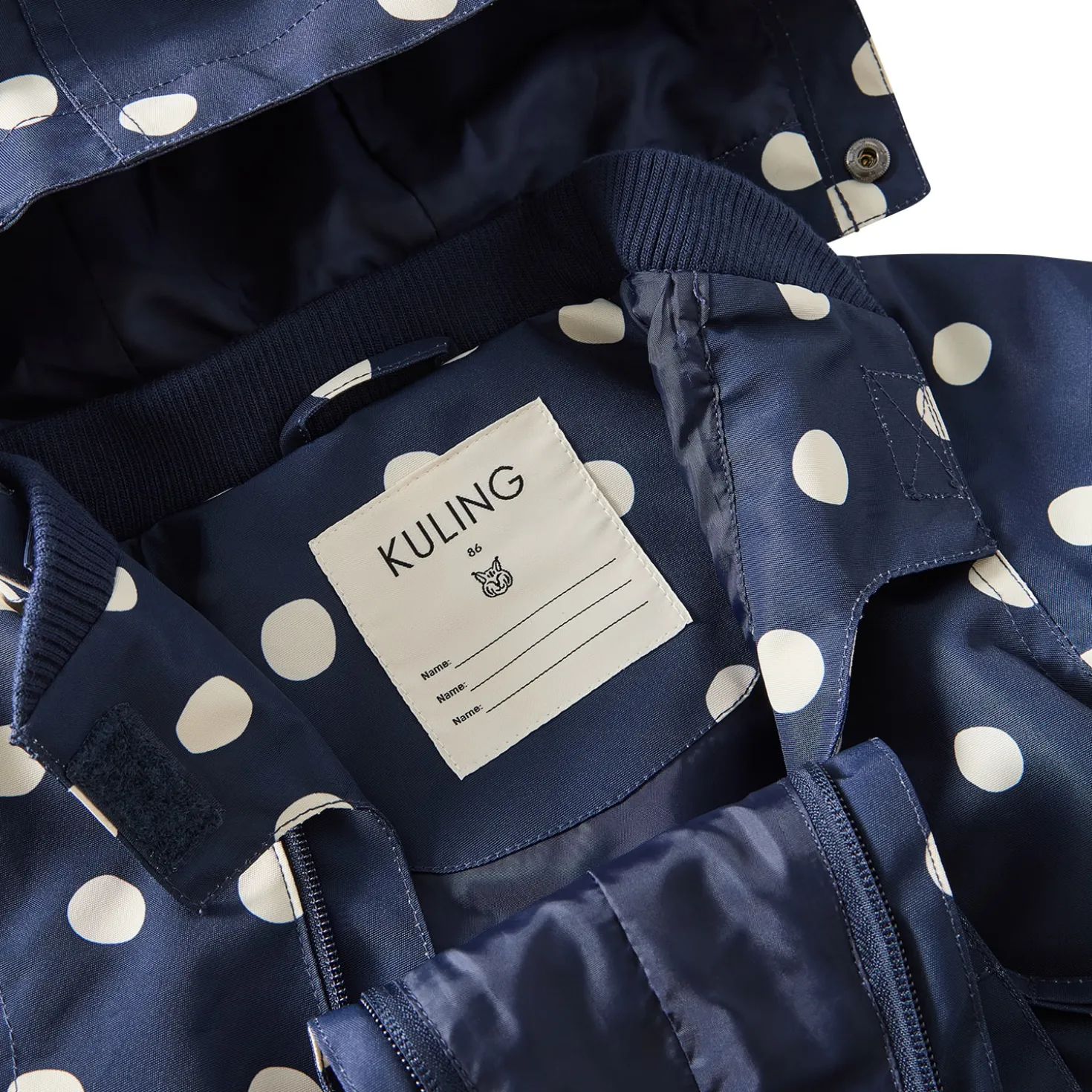 Milano Skaloverall Navy Polka Dots