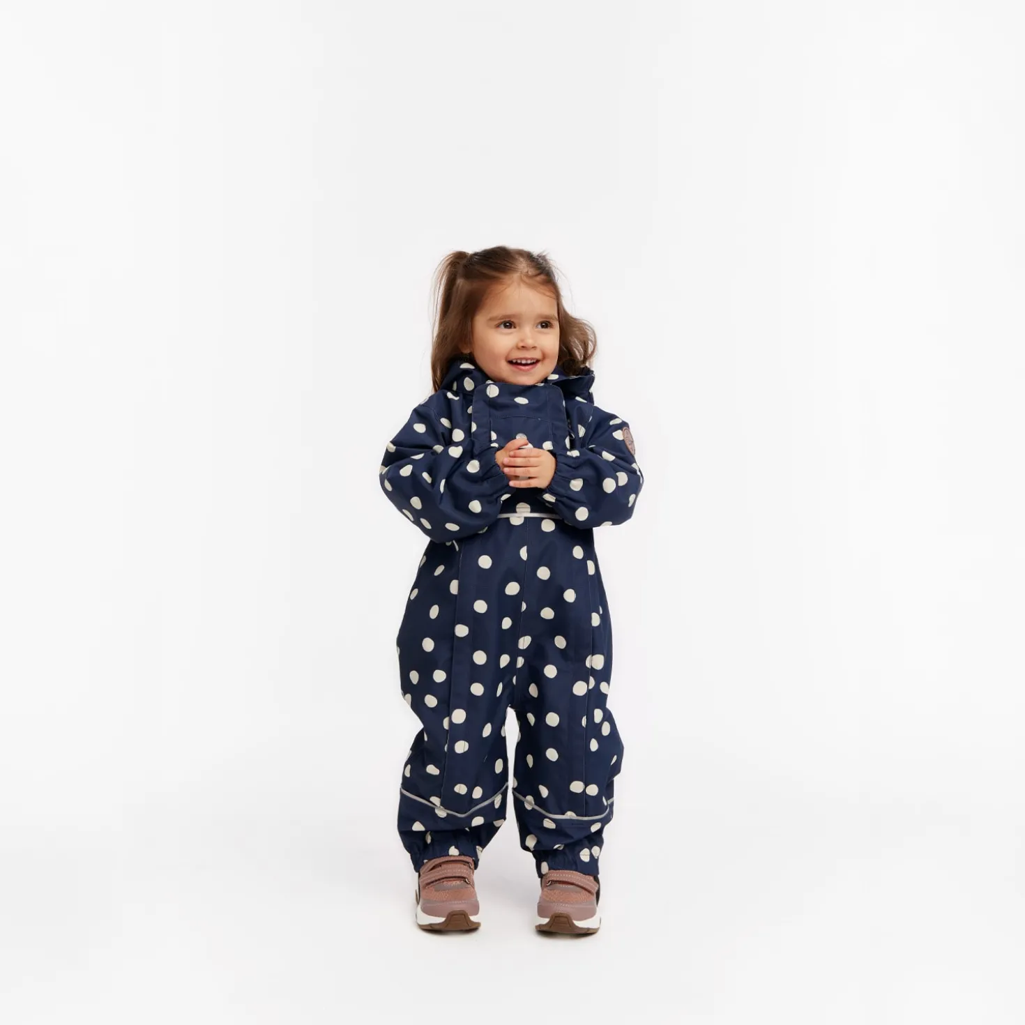 Milano Skaloverall Navy Polka Dots