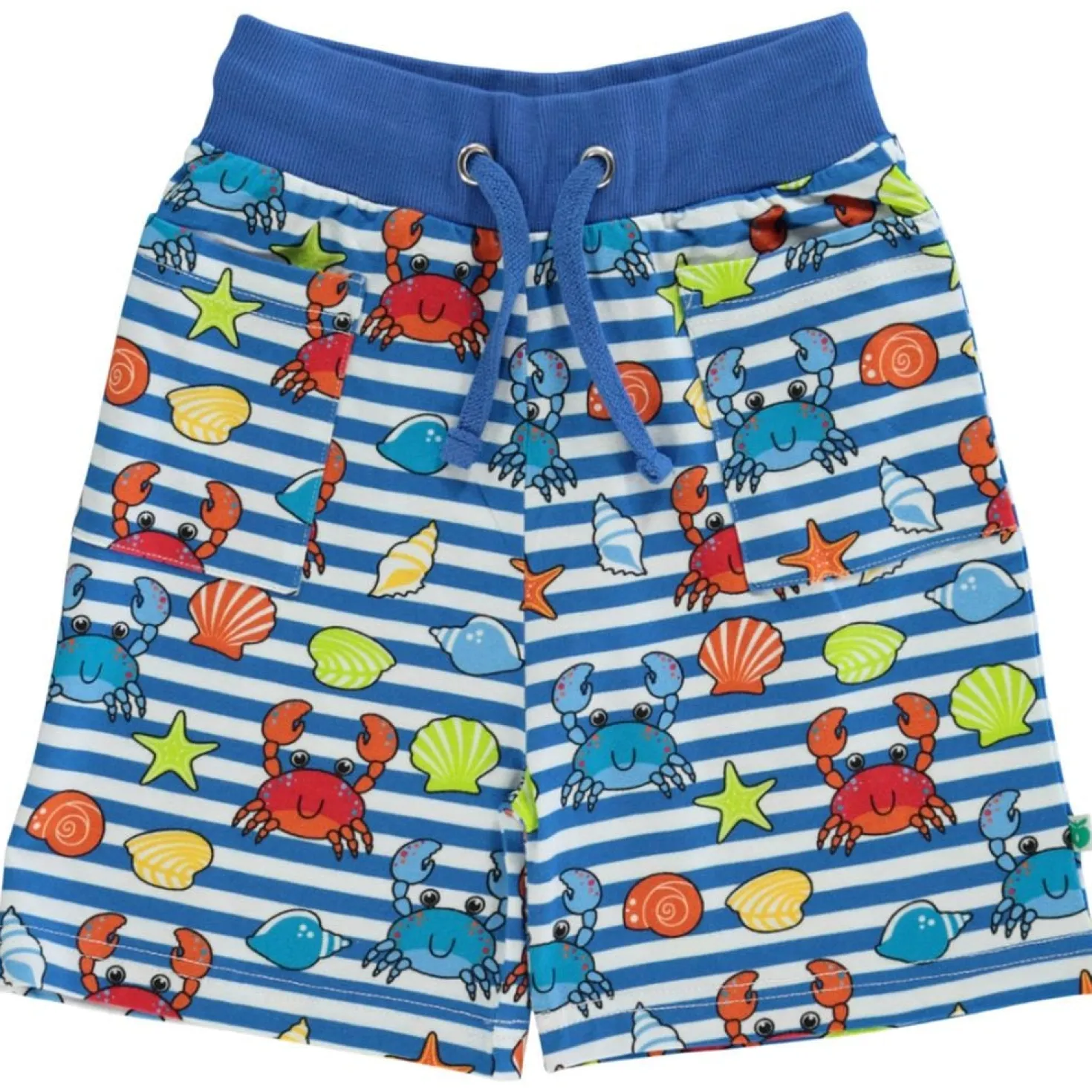 Mönstrad Mjukisshorts Med Krabbor Brilliant Blue