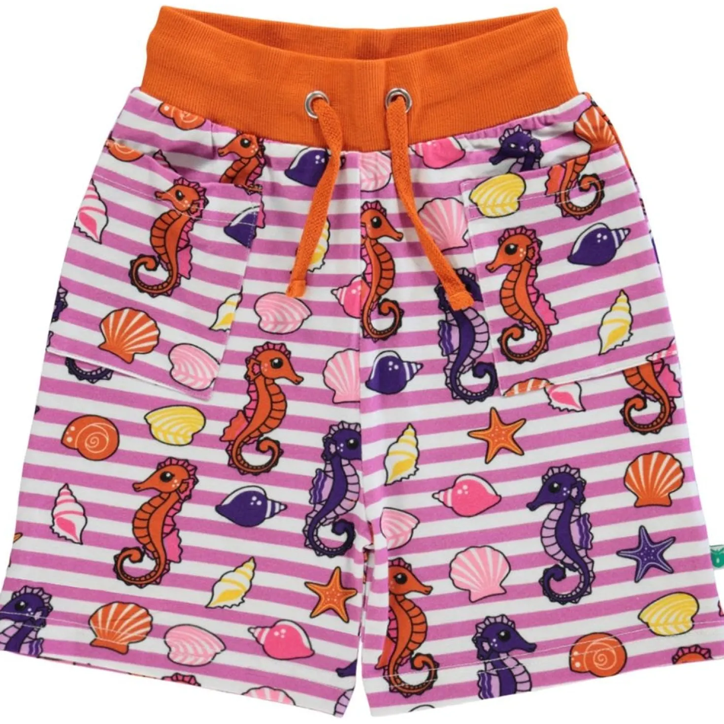 Mönstrad Mjukisshorts Med Sjöhästar Spring Pink